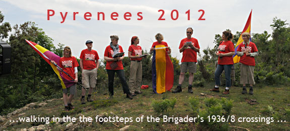 Video of 2012 walk over the Pyrenees to commemorate the Brigaders who used the route between 1936 and 1938.